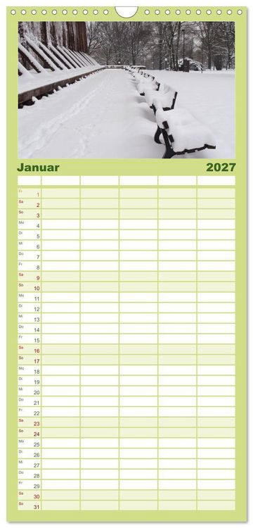 Produktbild: Familienplaner 2027 - Bad Sassendorf mit 5 Spalten (Wandkalender, 21 x 45 cm) CALVENDO