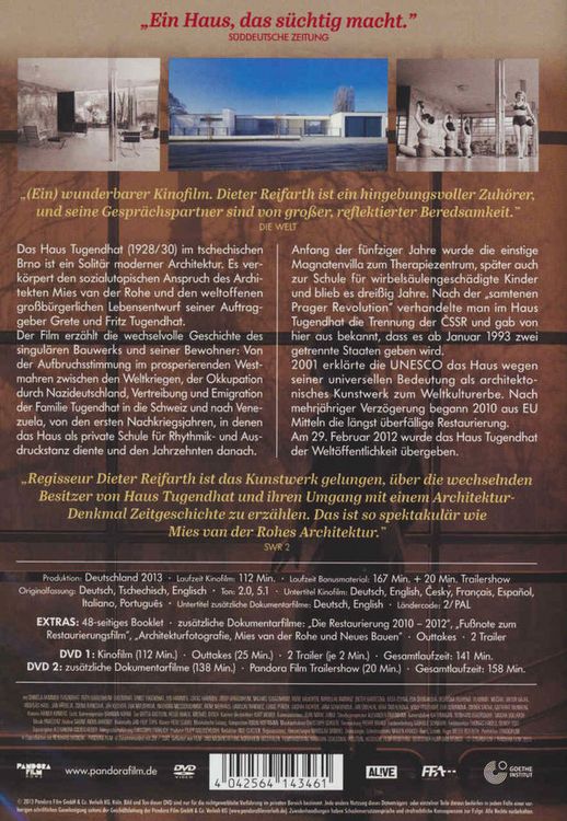 Produktbild: Haus Tugendhat [2 DVDs]