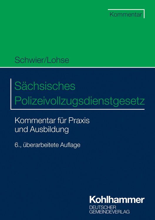 Produktbild: S&auml;chsisches Polizeivollzugsdienstgesetz