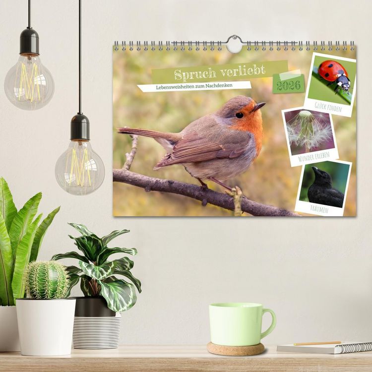 Produktbild: Spruch verliebt (Wandkalender 2026 DIN A4 quer), CALVENDO Monatskalender
