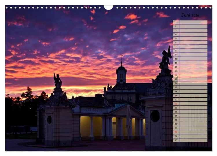 Produktbild: KARLSRUHE F&Uuml;R NACHTSCHW&Auml;RMER (Wandkalender 2026 DIN A3 quer), CALVENDO Monatskalender