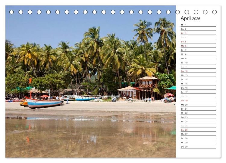 Produktbild: Farbenfrohes aus Indien (Tischkalender 2026 DIN A5 quer), CALVENDO Monatskalender