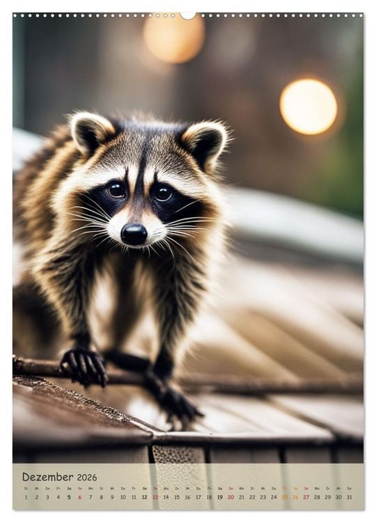 Produktbild: In den Stra&szlig;en der Stadt - Tiere mitten unter uns (Wandkalender 2026 DIN A2 hoch), CALVENDO Monatskalender
