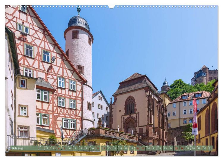 Produktbild: Romantisches Mainfranken (hochwertiger Premium Wandkalender 2026 DIN A2 quer), Kunstdruck in Hochglanz