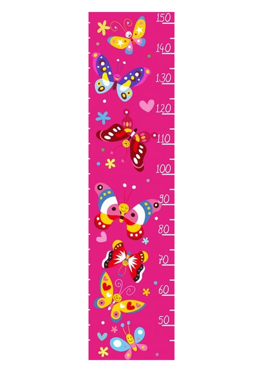 Produktbild: HTI-Living Kinder-Messlatte Butterfly Kinder-Messlatte Butterfly