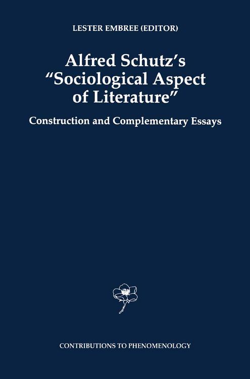 Produktbild: Alfred Schutz's Sociological Aspect of Literature