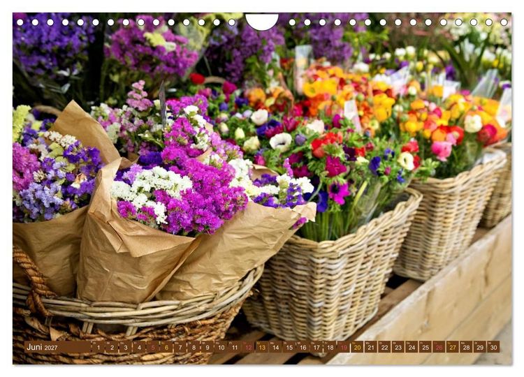 Produktbild: FLORISTIK - Im Reich der Blumen (Wandkalender 2027 DIN A4 quer), CALVENDO Monatskalender