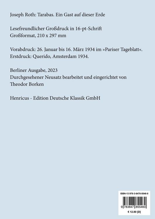 Produktbild: Tarabas (Gro&szlig;druck)