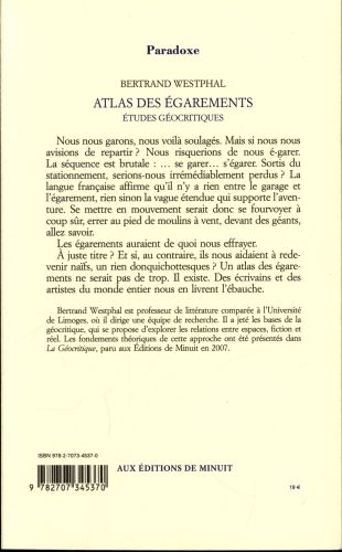Produktbild: Atlas des &eacute;garements : &eacute;tudes g&eacute;ocritiques