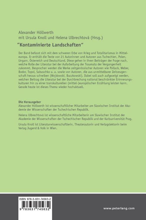 Produktbild: "Kontaminierte Landschaften"