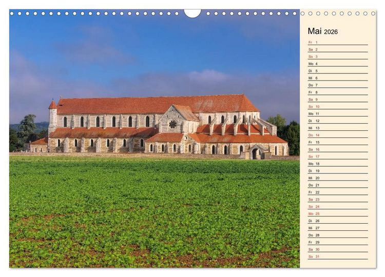 Produktbild: Burgund - Das gr&uuml;ne Herz Frankreichs (Wandkalender 2026 DIN A3 quer), CALVENDO Monatskalender