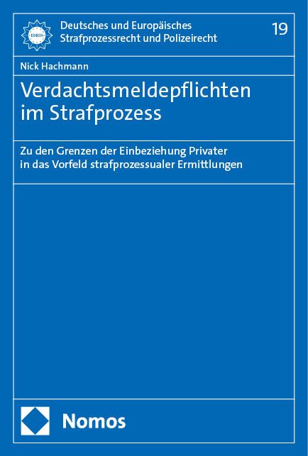 Produktbild: Verdachtsmeldepflichten im Strafprozess