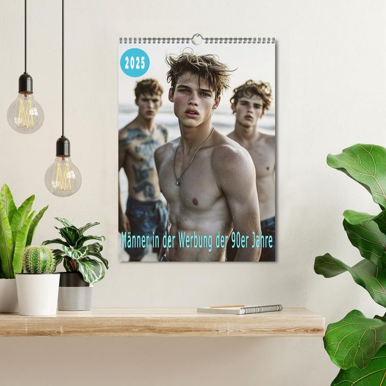 Produktbild: M&auml;nner in der Werbung der 90er (Wandkalender 2026 DIN A3 hoch), CALVENDO Monatskalender