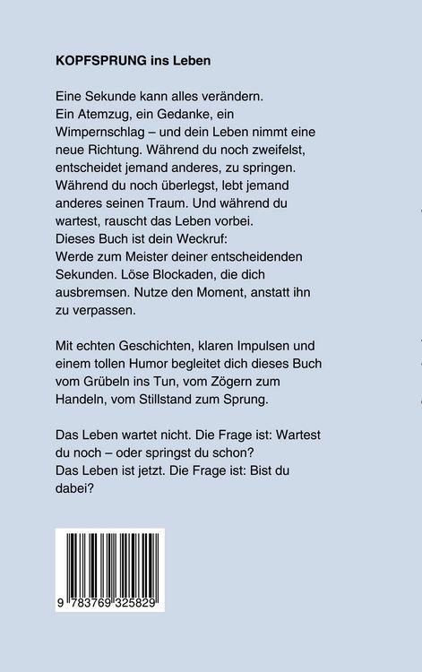 Kopfsprung ins Leben