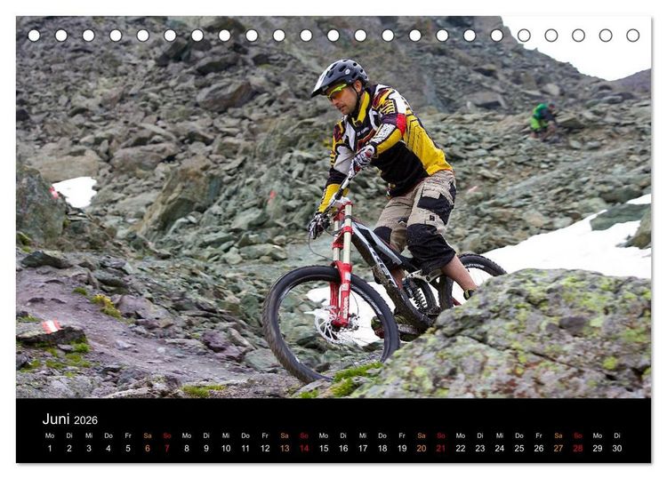 Produktbild: Mountainbike Freeride Momente (Tischkalender 2026 DIN A5 quer), CALVENDO Monatskalender