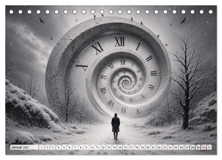 Produktbild: Fantastische Illusionen - Mystischer Kunstkalender (Tischkalender 2027 DIN A5 quer), CALVENDO Monatskalender