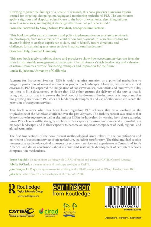 Produktbild: Ecosystem Services from Agriculture and Agroforestry
