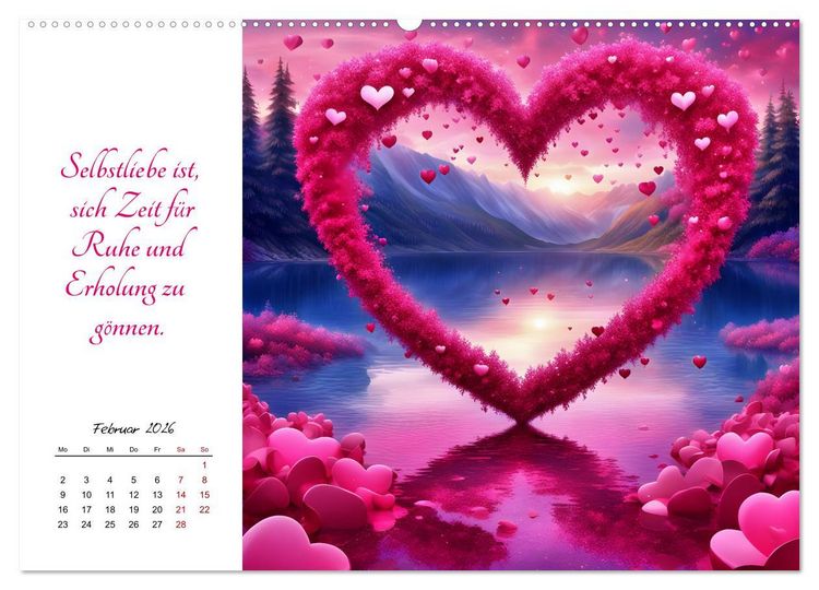 Produktbild: Dein Jahr gef&uuml;llt mit Selbstliebe (Wandkalender 2026 DIN A2 quer), CALVENDO Monatskalender