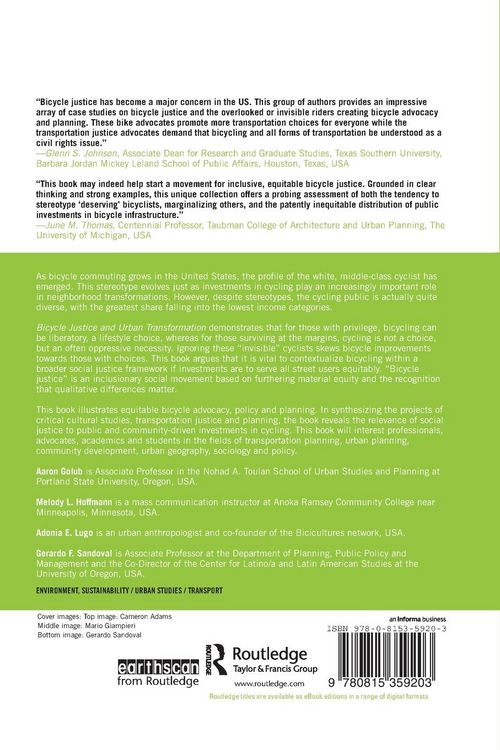 Produktbild: Bicycle Justice and Urban Transformation