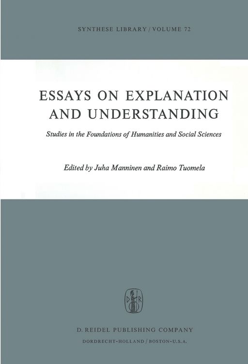 Produktbild: Essays on Explanation and Understanding