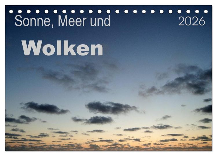 Produktbild: Sonne, Meer und Wolken (Tischkalender 2026 DIN A5 quer), CALVENDO Monatskalender