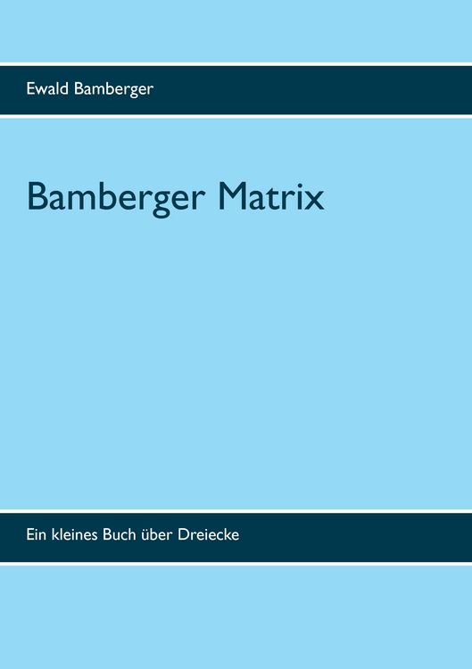 Produktbild: Bamberger Matrix