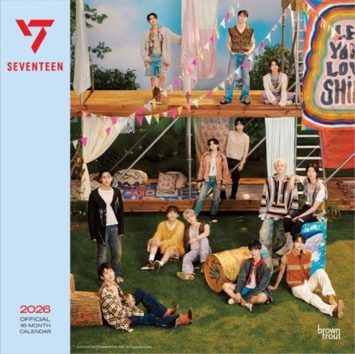 Produktbild: Seventeen Official 2026 12 X 24 Inch (Hanging) Monthly Square Wall Calendar Plastic-Free