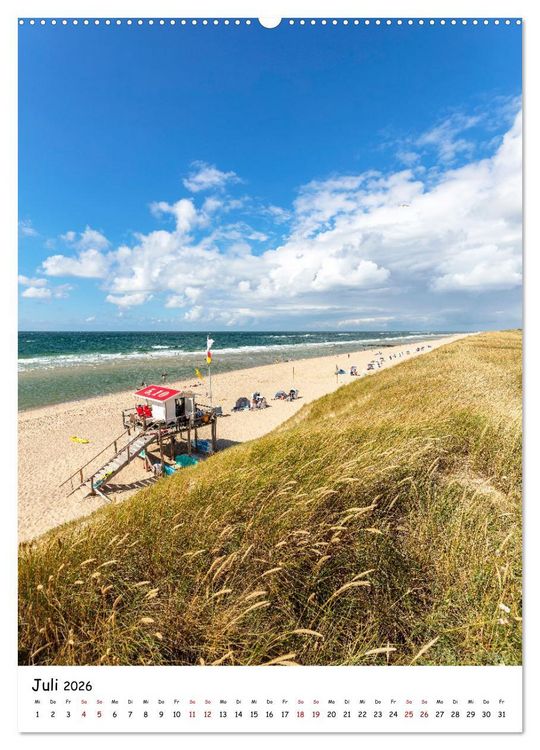 Produktbild: Bezauberndes Sylt (Wandkalender 2026 DIN A2 hoch), CALVENDO Monatskalender