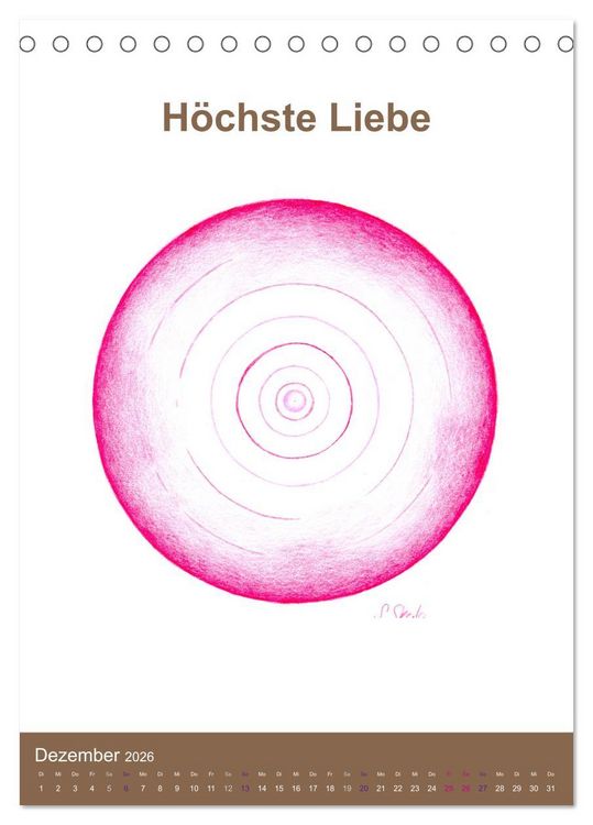 Produktbild: Delfinheilsymbole (Tischkalender 2026 DIN A5 hoch), CALVENDO Monatskalender