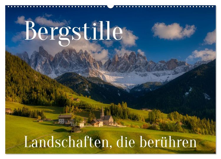 Produktbild: Bergstille - Landschaften, die ber&uuml;hren (Wandkalender 2026 DIN A2 quer), CALVENDO Monatskalender