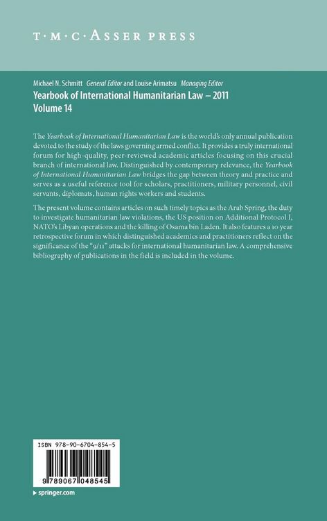 Produktbild: Yearbook of International Humanitarian Law 2011 - Volume 14