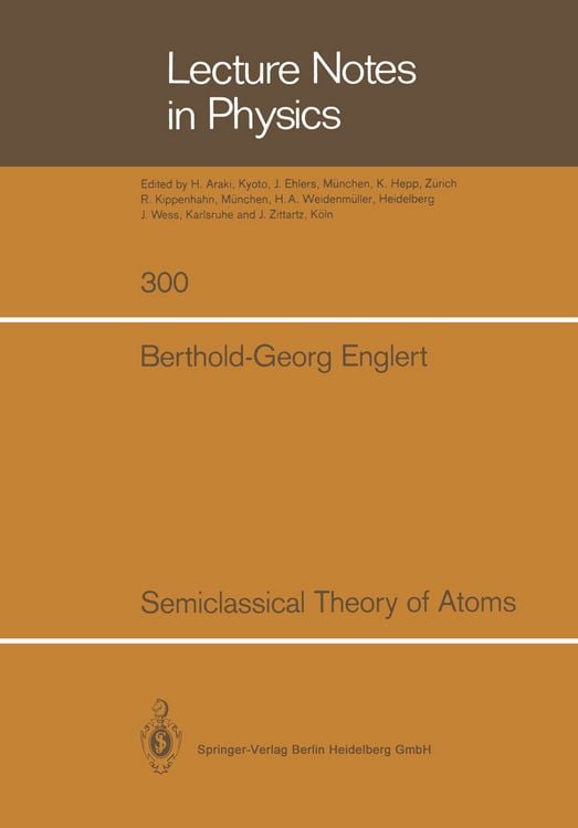 Produktbild: Semiclassical Theory of Atoms