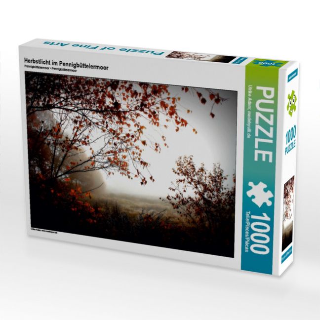 Produktbild: CALVENDO Puzzle Herbstlicht im Pennigb&uuml;ttelermoor | 1000 Teile Lege-Gr&ouml;&szlig;e 64x48cm Foto-Puzzle f&uuml;r gl&uuml;ckliche Stunden