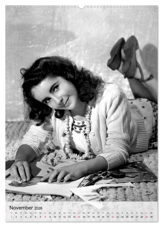 Produktbild: Elizabeth Taylor (hochwertiger Premium Wandkalender 2026 DIN A2 hoch), Kunstdruck in Hochglanz