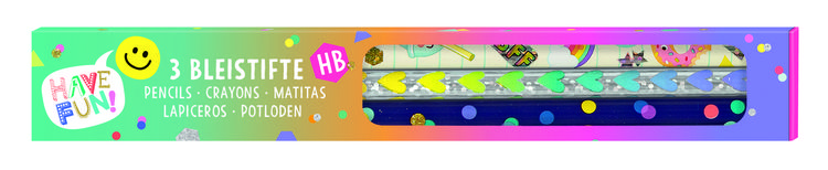 Produktbild: Happy Day Bleistifte 3er Set