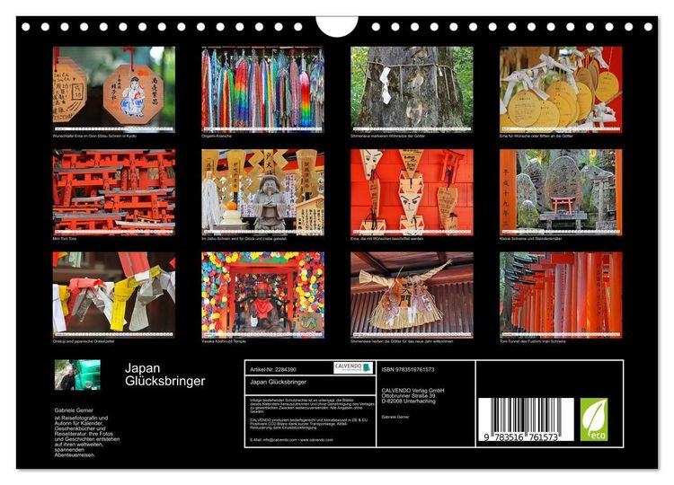 Produktbild: Japan Gl&uuml;cksbringer (Wandkalender 2027 DIN A4 quer), CALVENDO Monatskalender