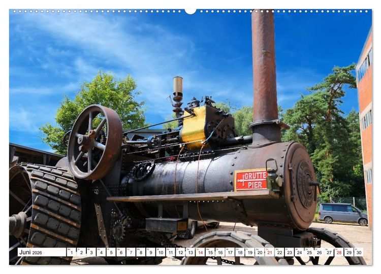 Produktbild: Kraft durch Dampf! Die Liebe zu Dampfmaschinen (Wandkalender 2026 DIN A2 quer), CALVENDO Monatskalender