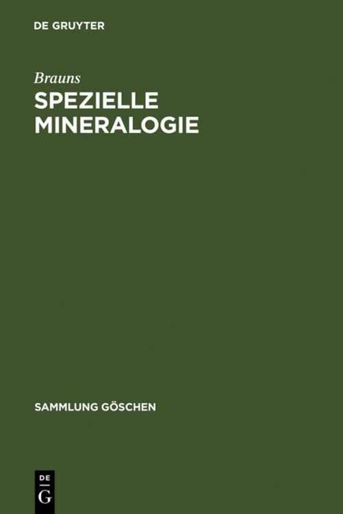 Produktbild: Spezielle Mineralogie