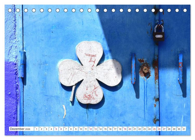 Produktbild: Chefchaouen - Blue Details (Tischkalender 2026 DIN A5 quer), CALVENDO Monatskalender