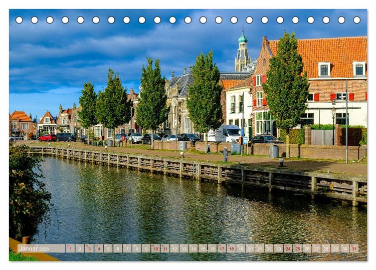 Produktbild: Ein Blick auf Enkhuizen in Holland (Tischkalender 2026 DIN A5 quer), CALVENDO Monatskalender