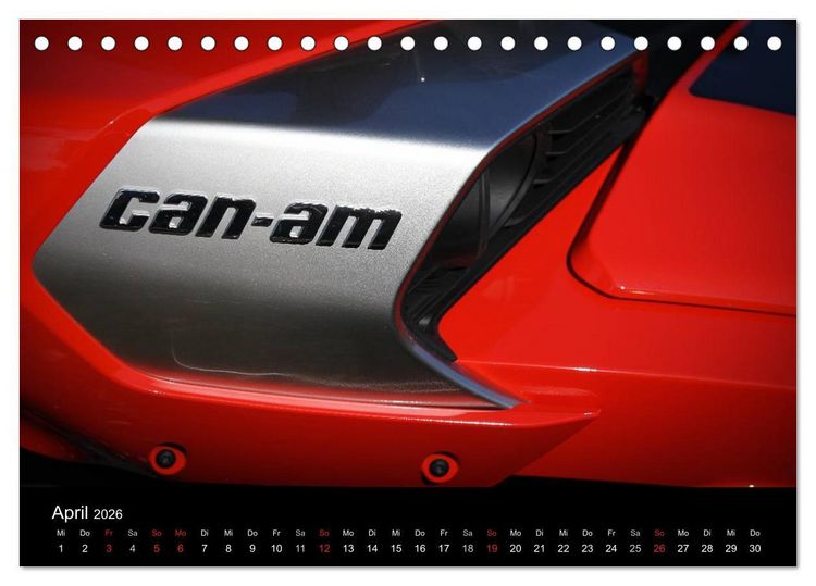 Produktbild: CanAm Spyder F3 (Tischkalender 2026 DIN A5 quer), CALVENDO Monatskalender