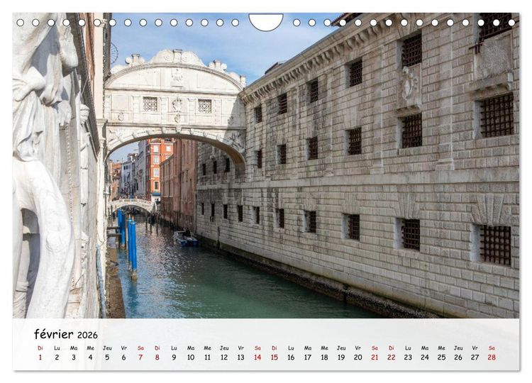 Produktbild: Venise - Un hommage imag&eacute; &agrave; la magie v&eacute;nitienne (Calendrier mural 2026 DIN A4 vertical), CALVENDO calendrier mensuel
