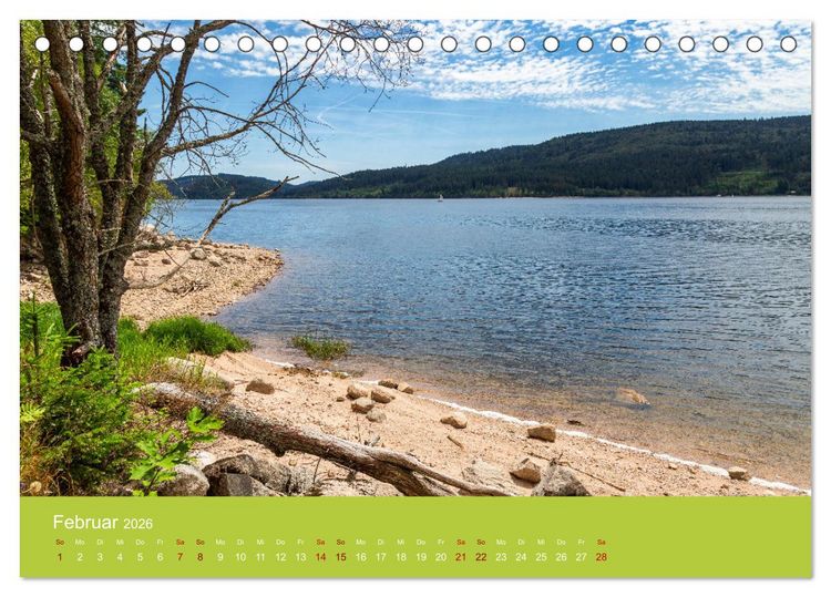 Produktbild: Hochschwarzwald - Traumhafte Landschaften im Schwarzwald (Tischkalender 2026 DIN A5 quer), CALVENDO Monatskalender