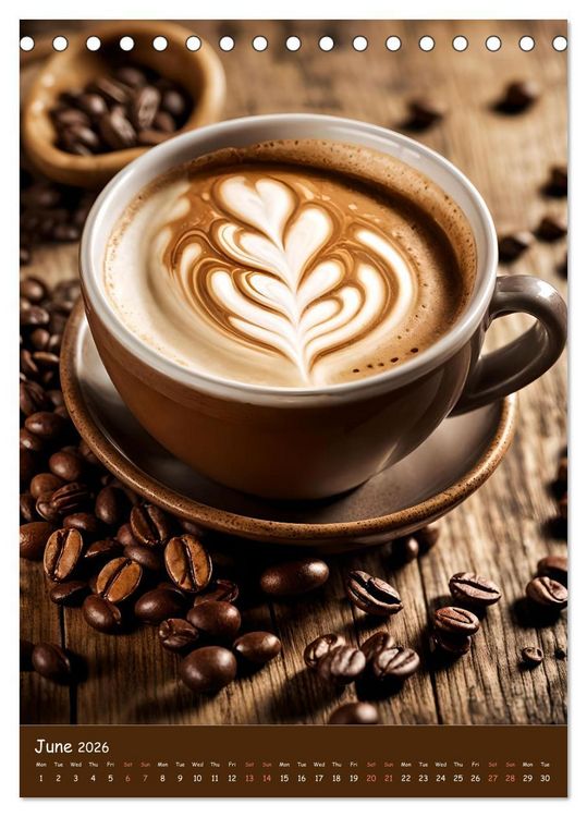 Produktbild: The Soul of Coffee - A Daily Ritual (Desk Calendar 2026 DIN A5 portrait), CALVENDO 12 Month DeskCalendar