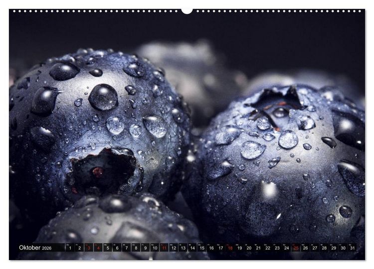 Produktbild: Superfood Blaubeere. Ich esse gerne Heidelbeeren! (Wandkalender 2026 DIN A2 quer), CALVENDO Monatskalender