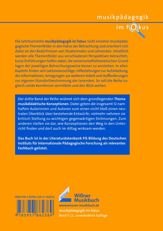 Produktbild: Musikdidaktische Konzeptionen