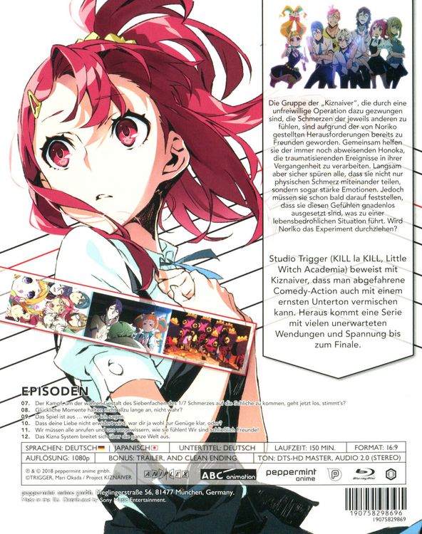 Produktbild: Kiznaiver - Vol. 2/Episode 07-12