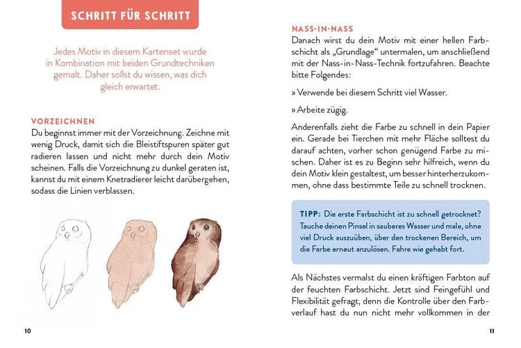 Produktbild: 55 x Watercolor &ndash; Motiv-Sammlung: Kartenset f&uuml;r 5-Minuten-Aquarelle