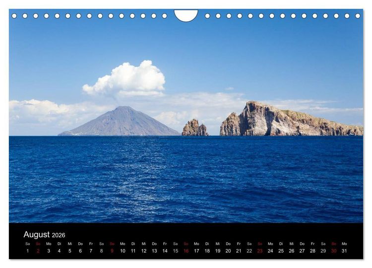 Produktbild: Liparische Inseln (Wandkalender 2026 DIN A4 quer), CALVENDO Monatskalender