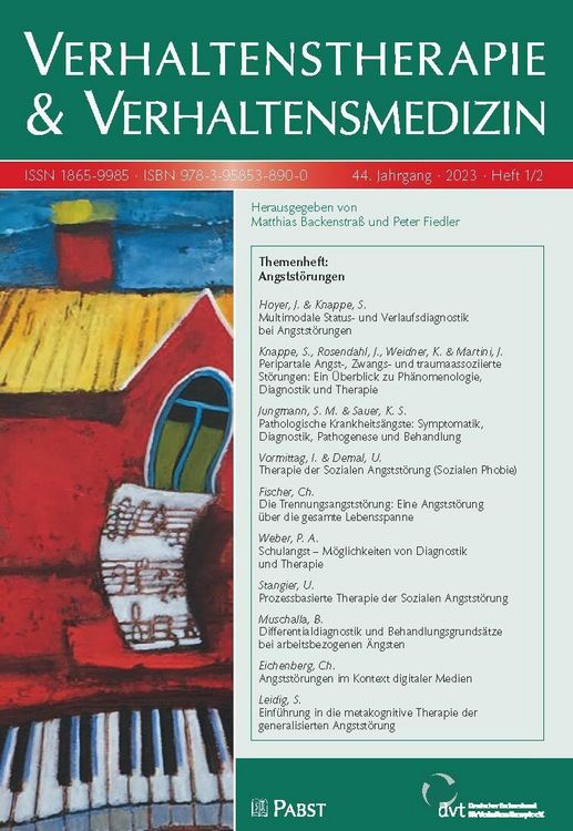 Produktbild: Verhaltenstherapie & Verhaltensmedizin